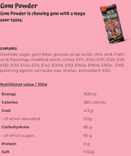 Gum Powder - per. bag