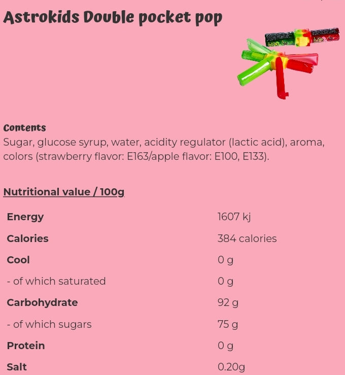 Astrokids Double pocket pop - per. PCS