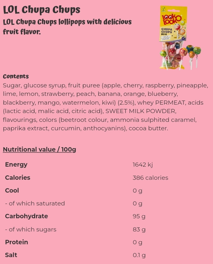 LOL Chupa Chups - per package