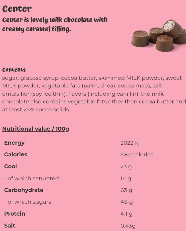 Center 2pcs - per 100 grams