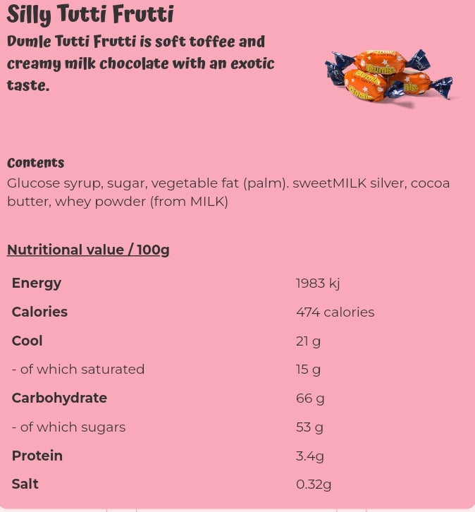 Silly Tutti Frutti  - per. 100 grams