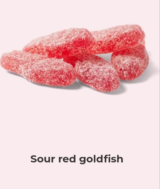 Sour red goldfish  - per. 100 grams