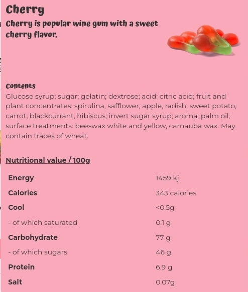 Cherry - per 100 grams
