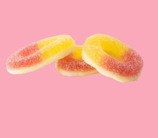 Peach rings  - per. 100 grams