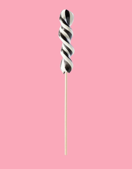 Twist lollipop licorice - per. PCS