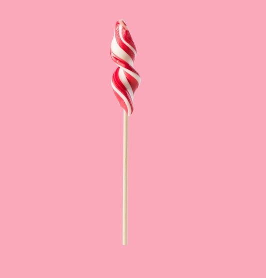 Twist strawberry lollipop with wonderful strawberry flavor - per. PCS
