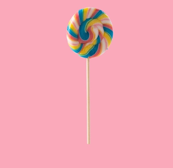 Swirl lollipop rainbow - per. PCS