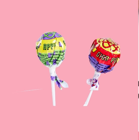 Giga Lollipop with chewing gum - per. PCS