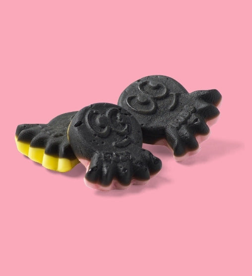 Licorice/fruit Octopuses - per 100 grams