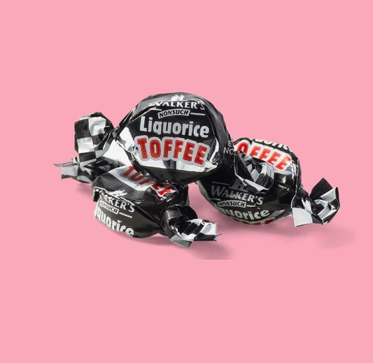 Walkers licorice toffees  - per. 100 grams