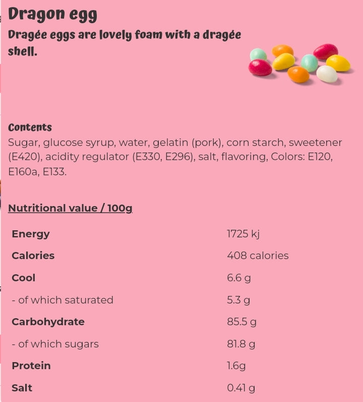 Dragon egg - per 100 grams