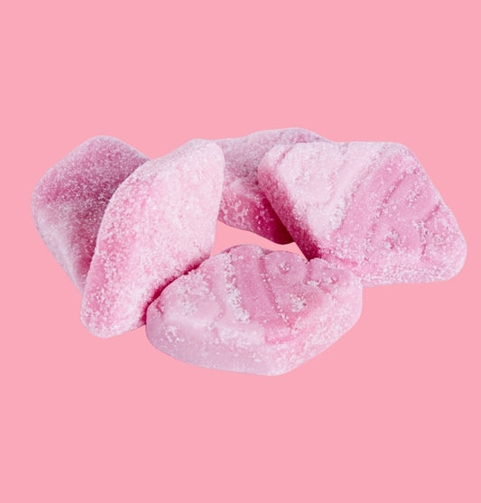 Sour raspberry diamonds  - per. 100 grams