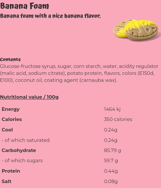 Banana Foam - per 100 grams