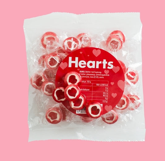 Heart candies in a bag - Per. bag